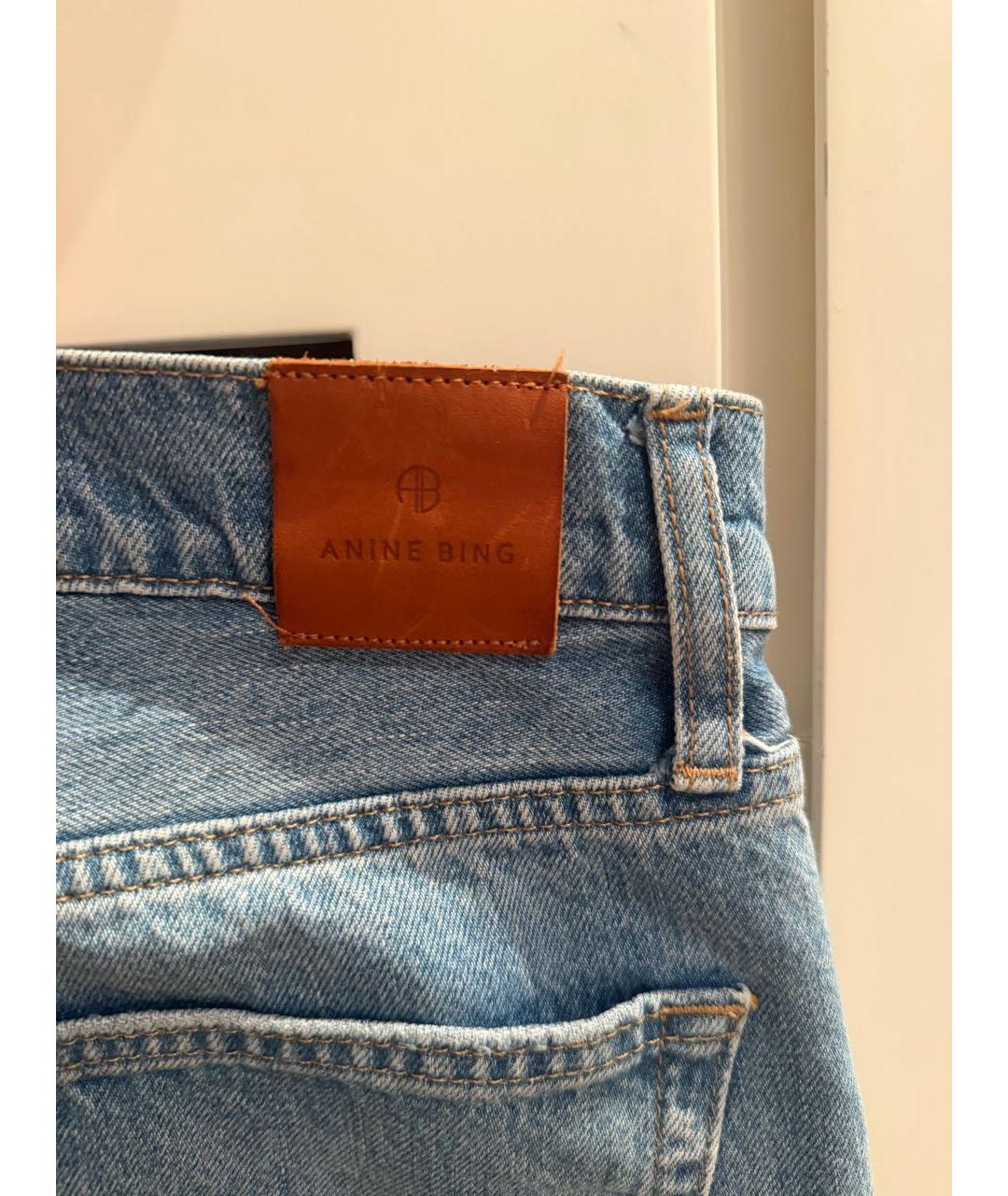 ANINE BING Голубые прямые джинсы, фото 4