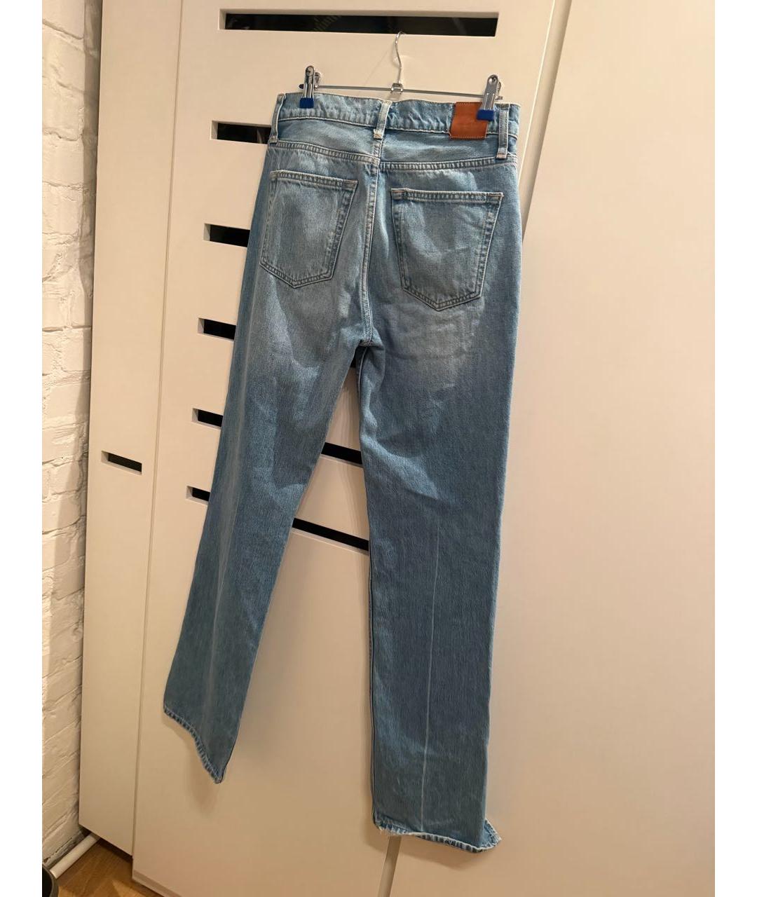 ANINE BING Голубые прямые джинсы, фото 3