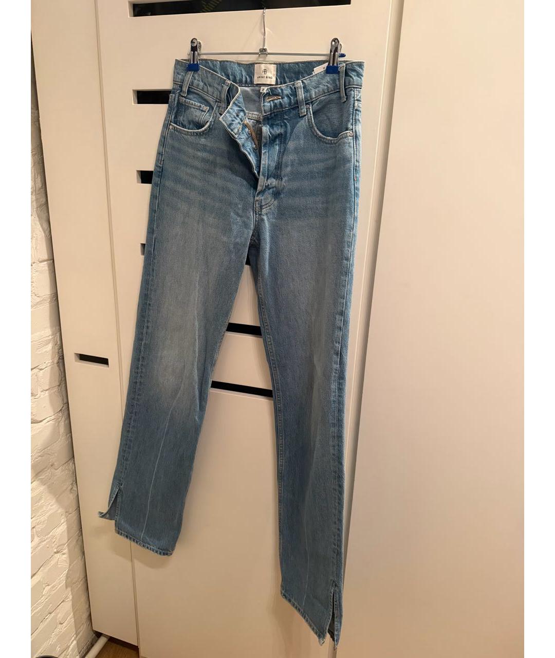 ANINE BING Голубые прямые джинсы, фото 2