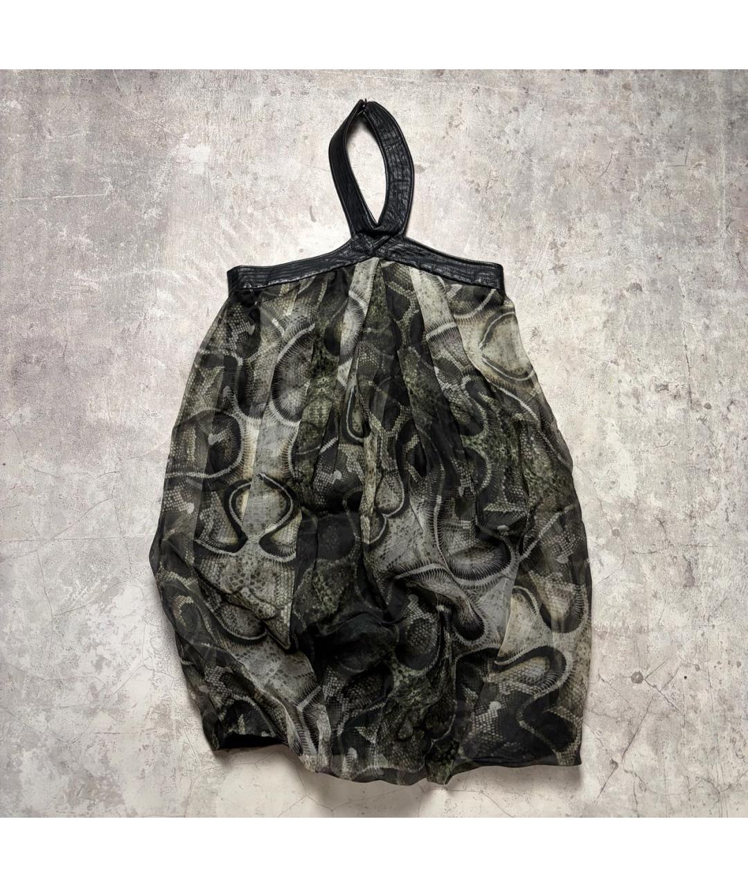 JOHN RICHMOND Черная шелковая майка, фото 6