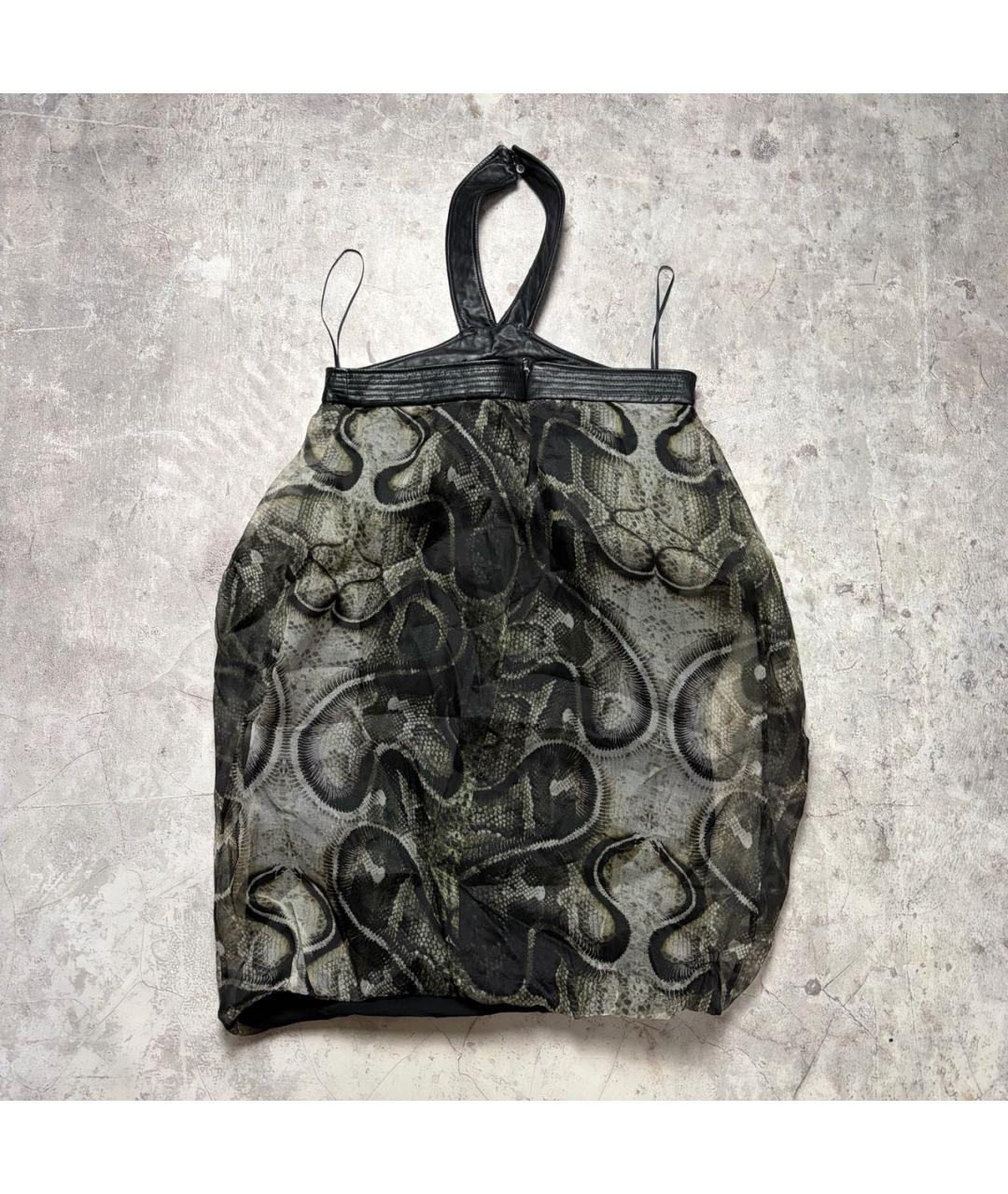 JOHN RICHMOND Черная шелковая майка, фото 2