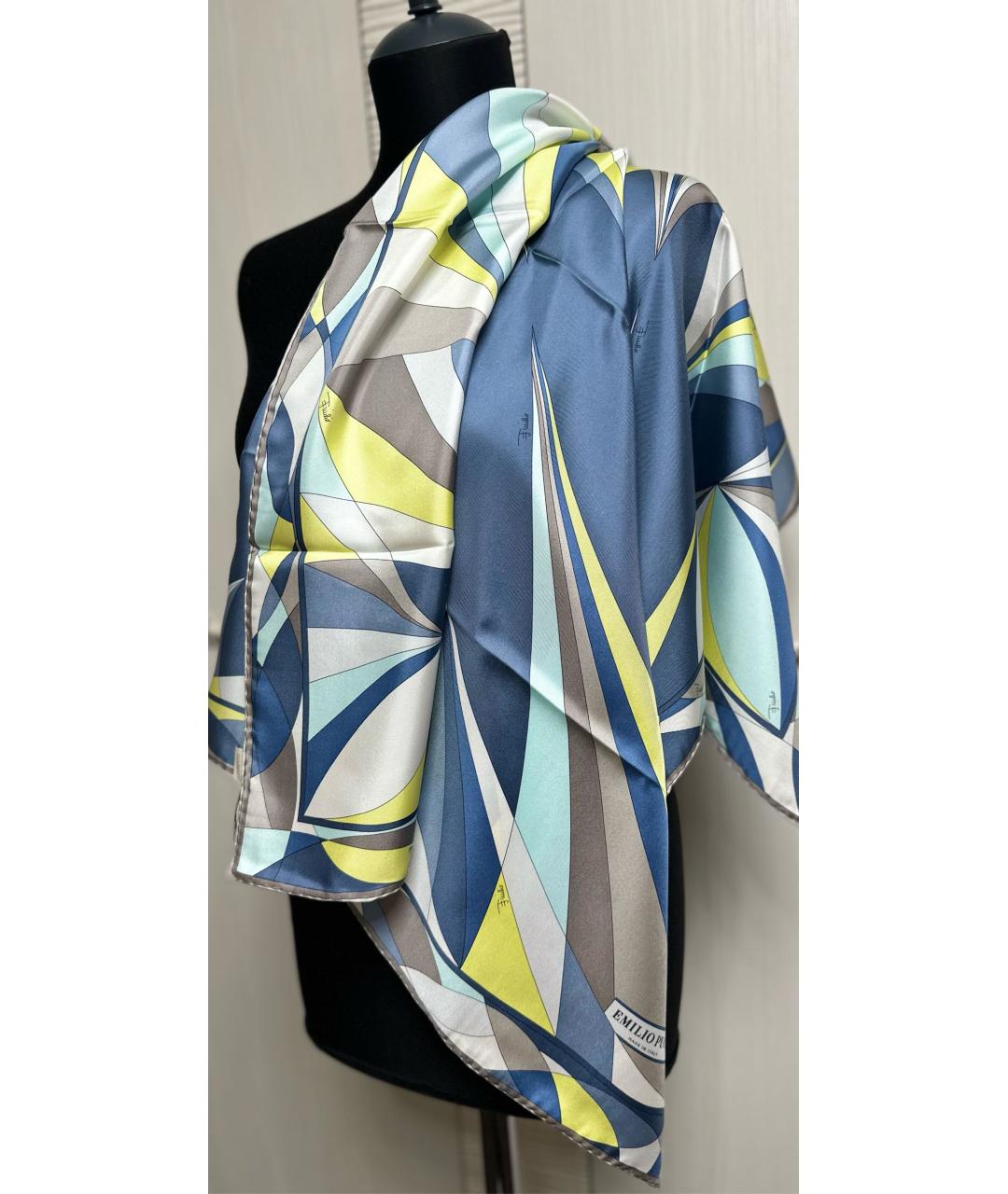 EMILIO PUCCI Мульти шелковый платок, фото 7