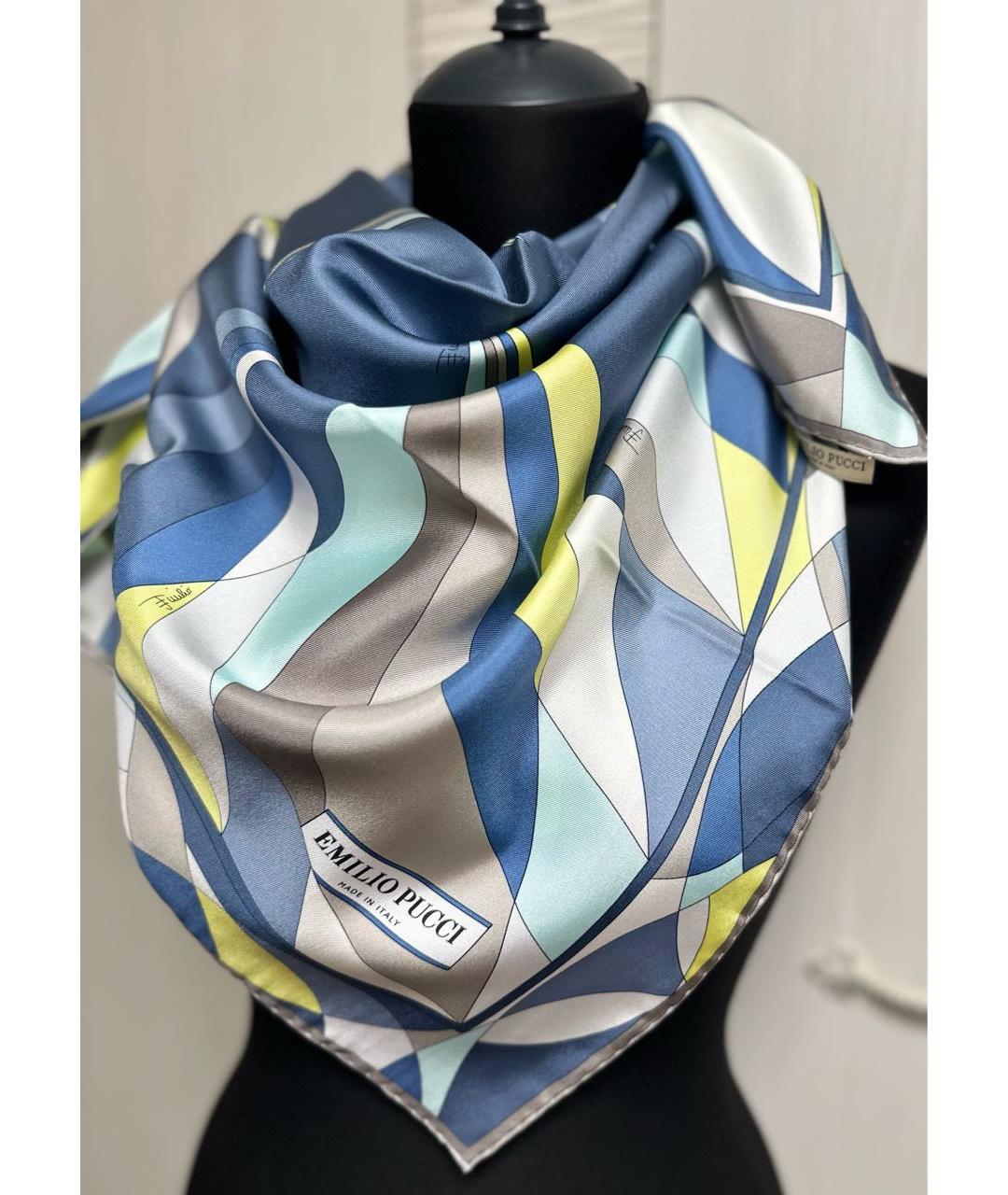 EMILIO PUCCI Мульти шелковый платок, фото 4