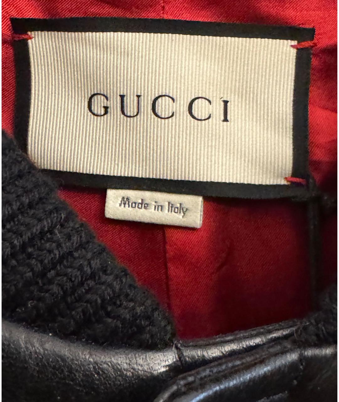 GUCCI Черная кожаная куртка, фото 6