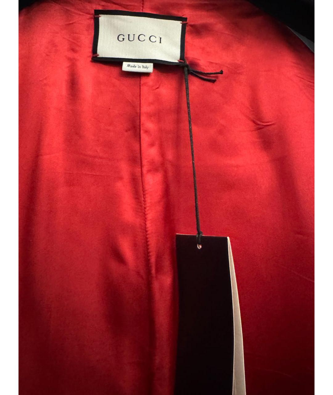 GUCCI Черная кожаная куртка, фото 5