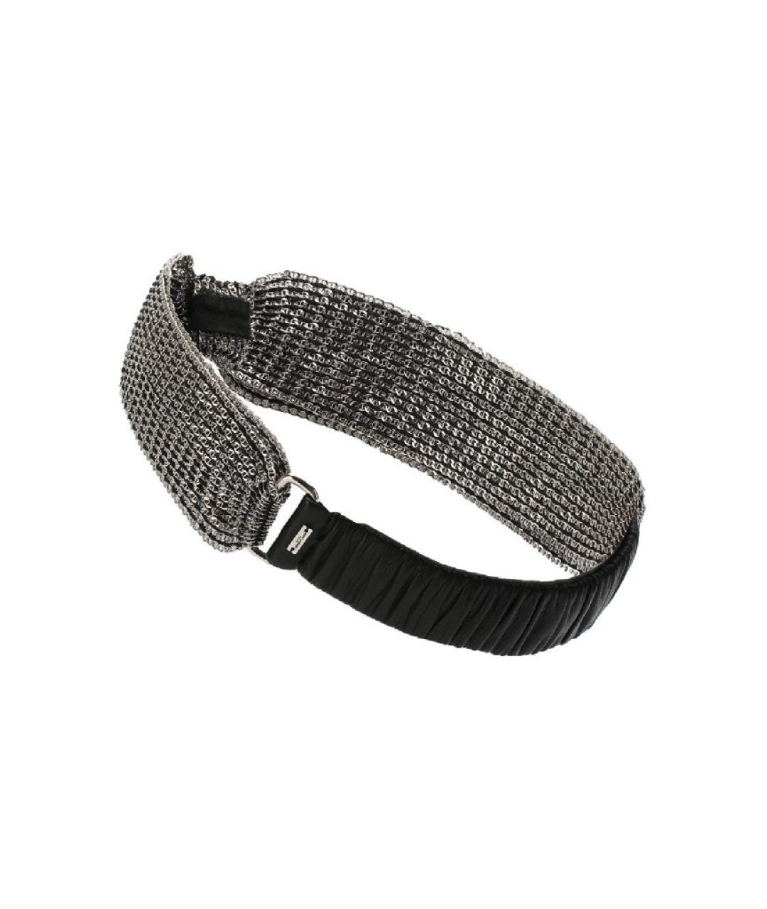 SAINT LAURENT Серебряная повязка на голову, фото 2