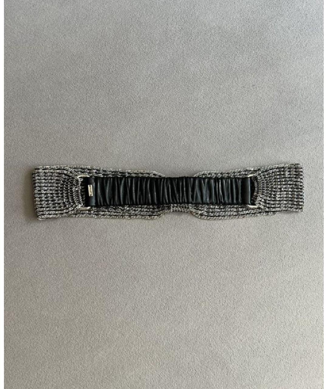 SAINT LAURENT Серебряная повязка на голову, фото 7