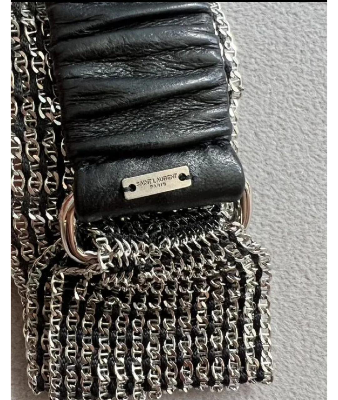 SAINT LAURENT Серебряная повязка на голову, фото 4