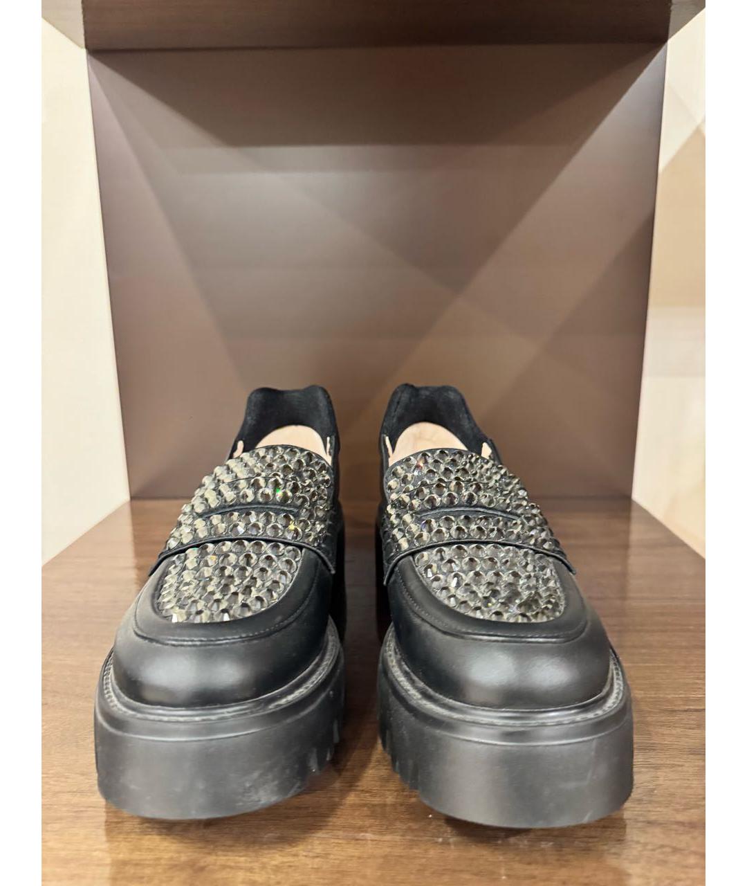 NO. 21 Черные кожаные лоферы, фото 2