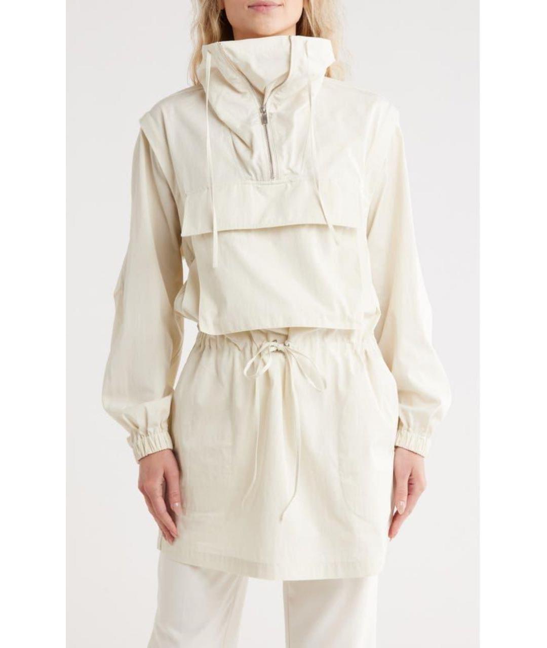 HELMUT LANG Бежевое хлопковое повседневное платье, фото 3