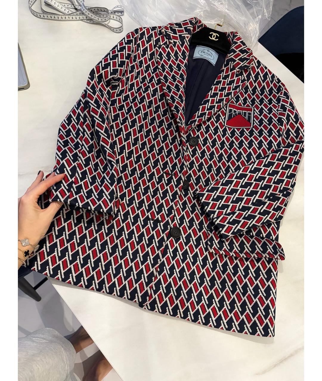 PRADA Мульти полиэстеровый жилет, фото 9