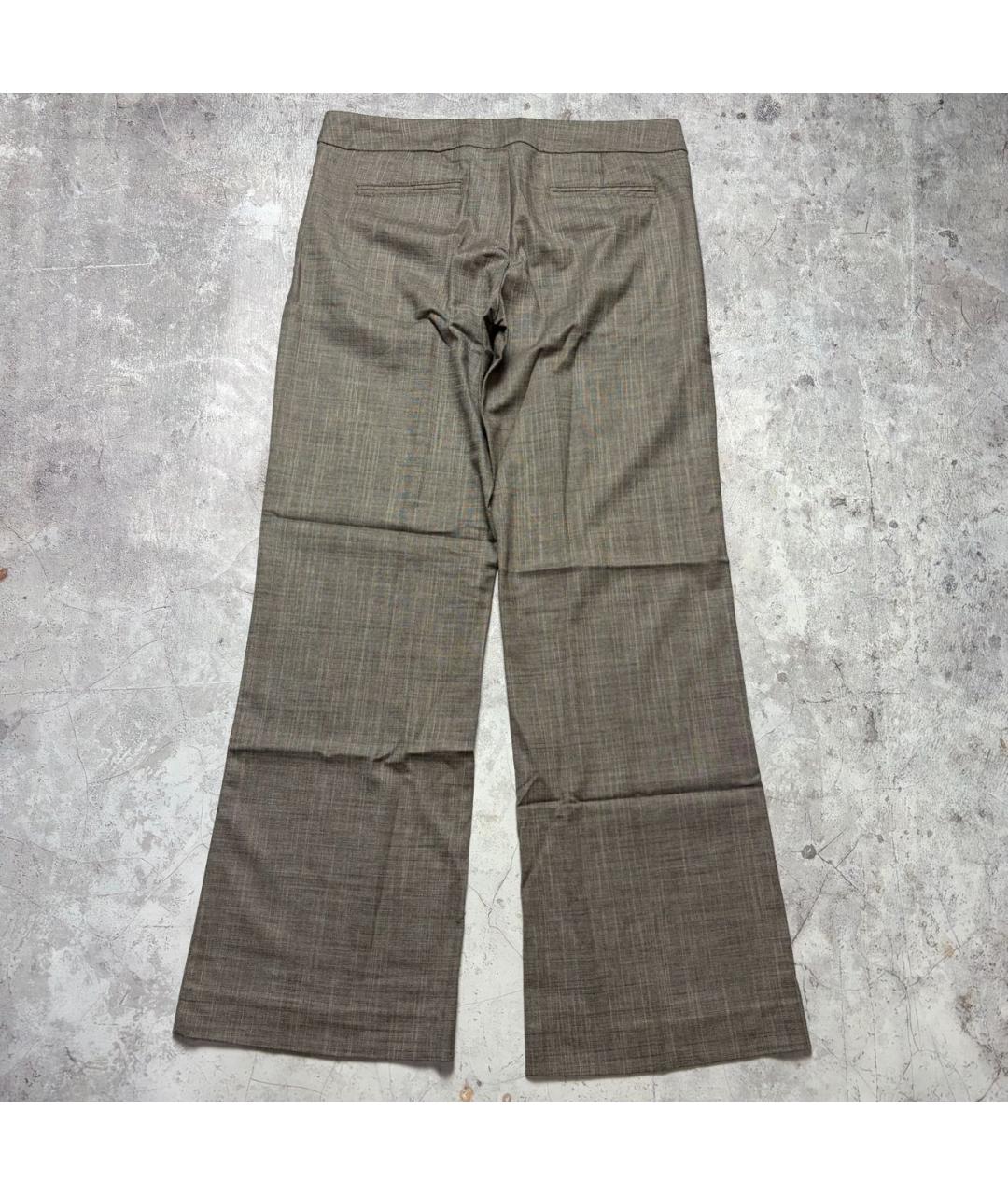 RED VALENTINO Коричневые вискозные брюки широкие, фото 2