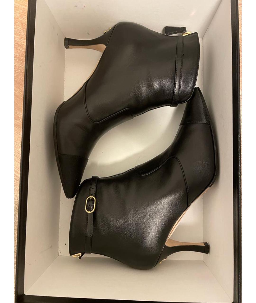 CHANEL Черные кожаные ботильоны, фото 6