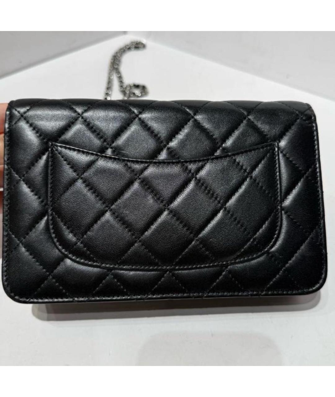 CHANEL Черная кожаная сумка через плечо, фото 3