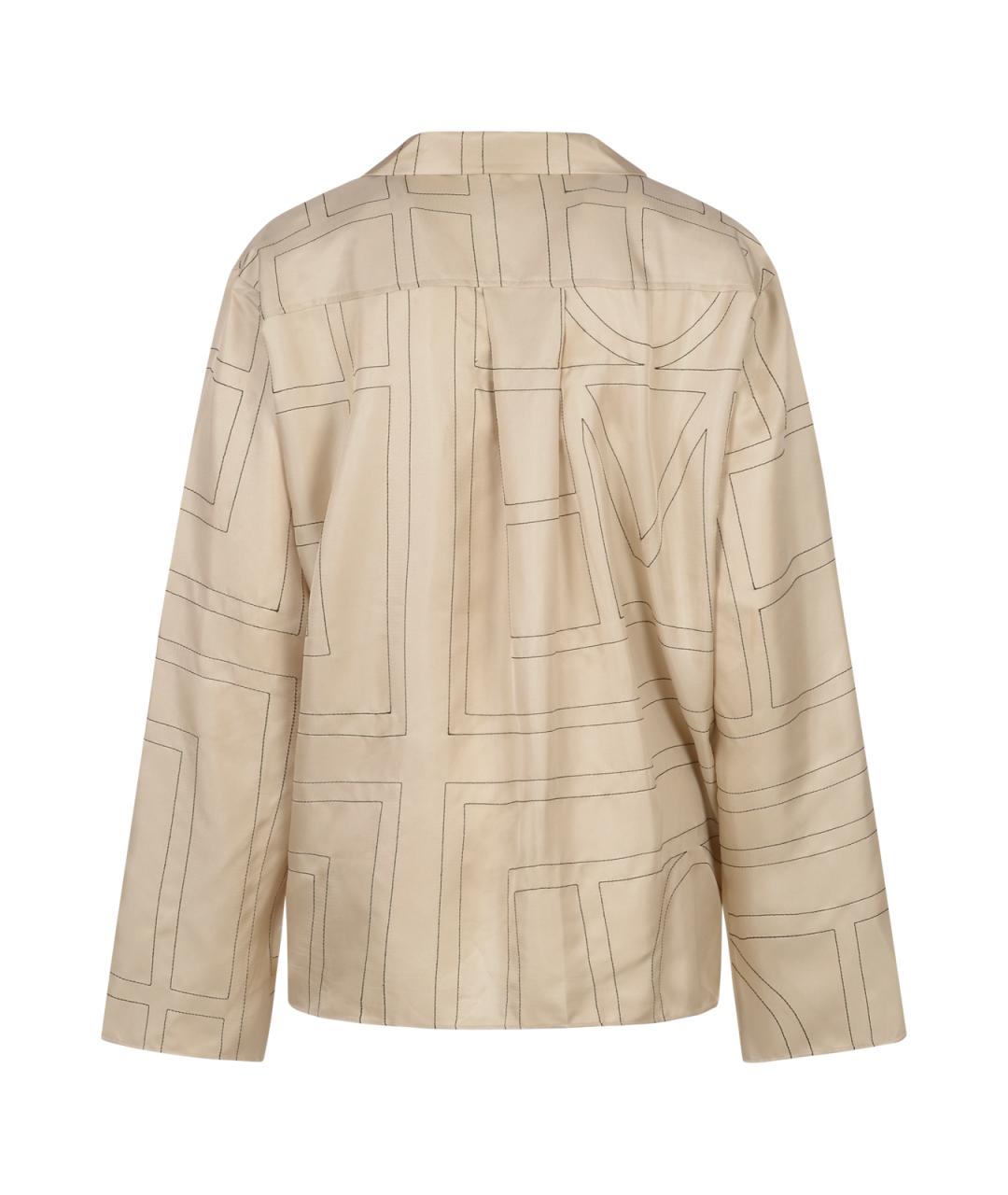 TOTEME Бежевая шелковая рубашка, фото 2