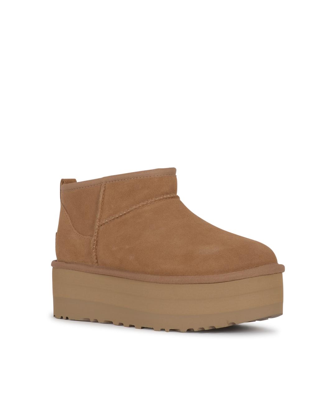 UGG AUSTRALIA Коричневые нубуковые ботинки, фото 2