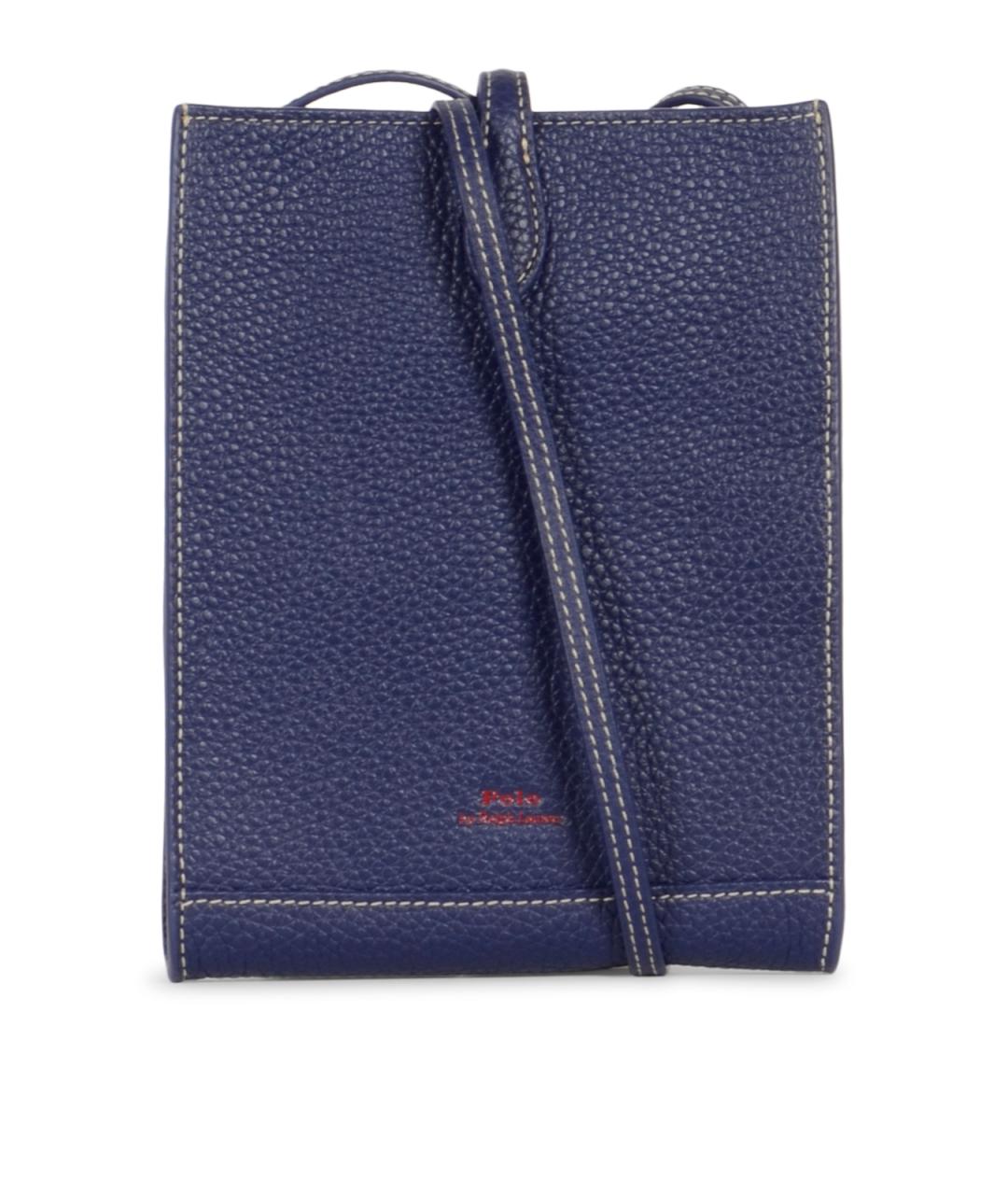 POLO RALPH LAUREN Темно-синий кожаный кошелек, фото 3