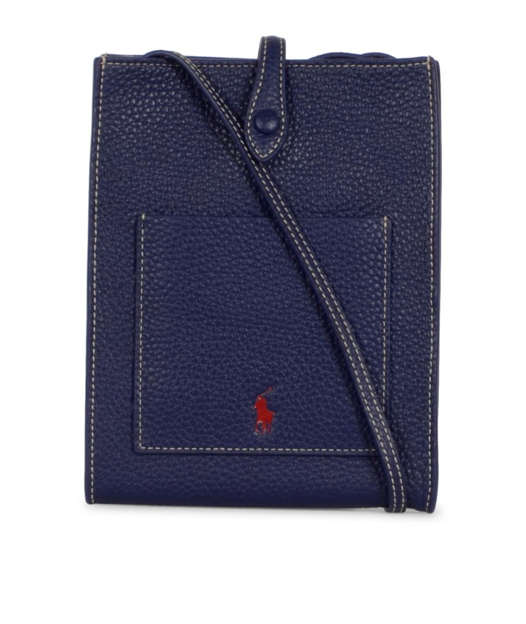 POLO RALPH LAUREN Темно-синий кожаный кошелек, фото 1