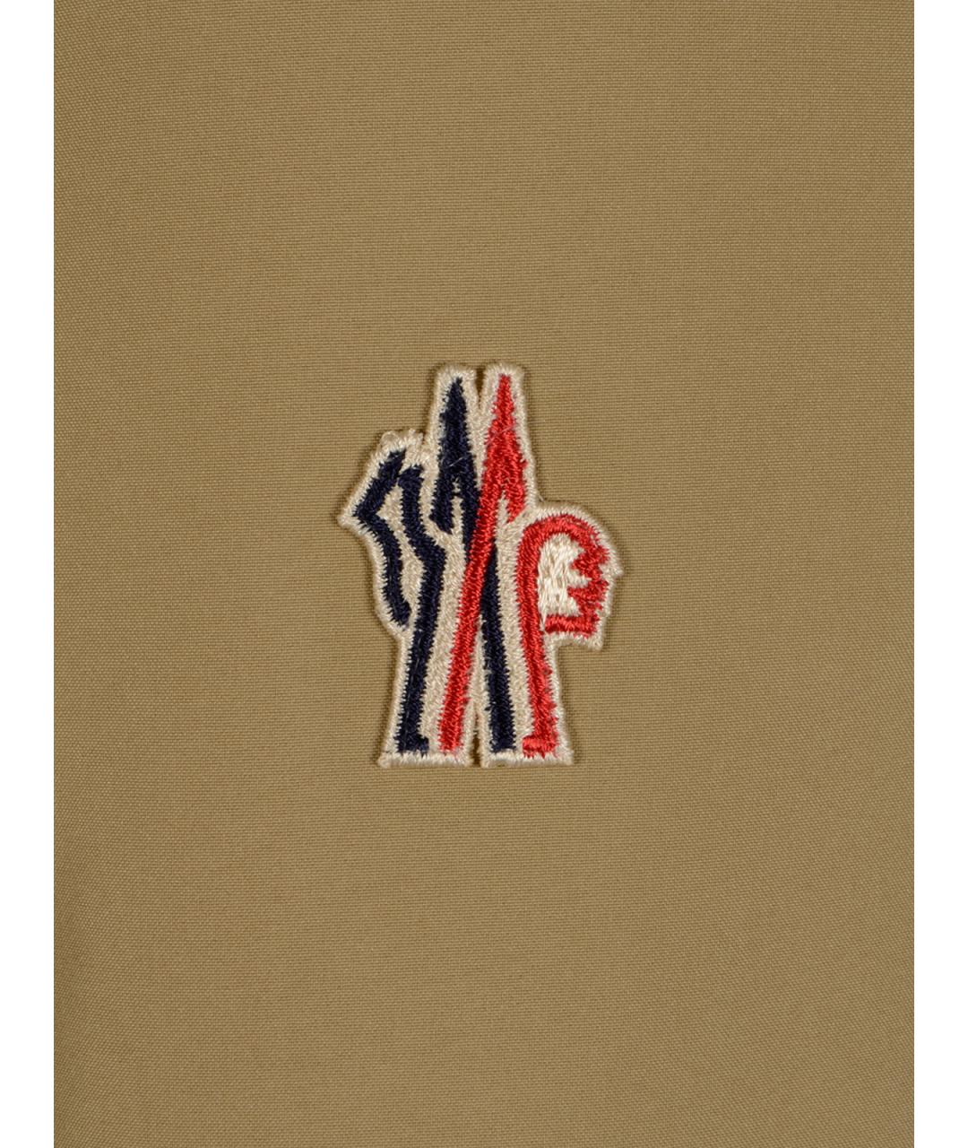 MONCLER GRENOBLE Бежевая полиэстеровая парка, фото 3