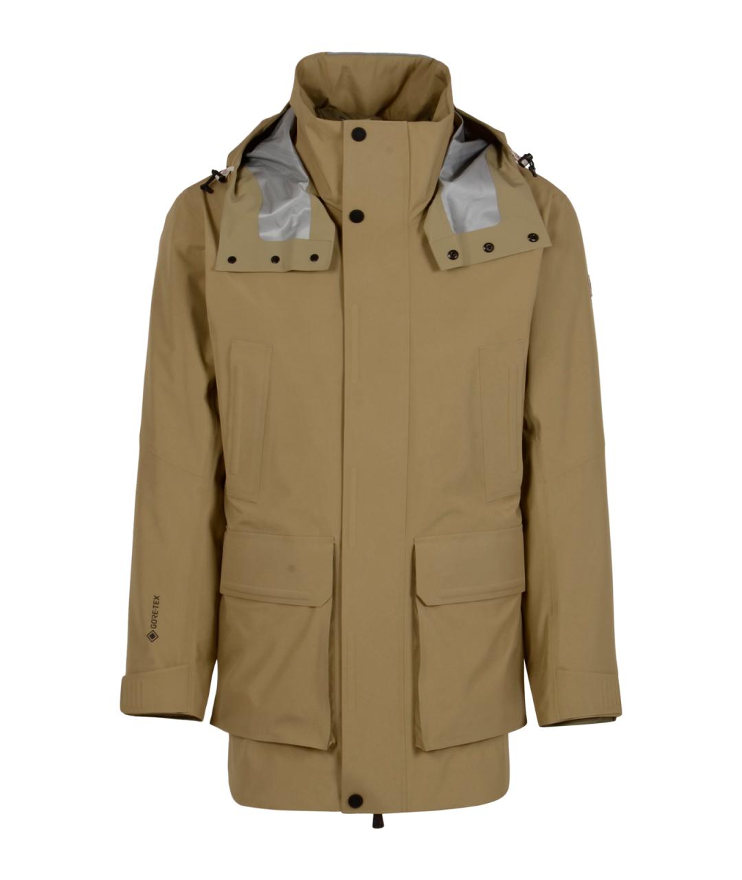 MONCLER GRENOBLE Бежевая полиэстеровая парка, фото 1