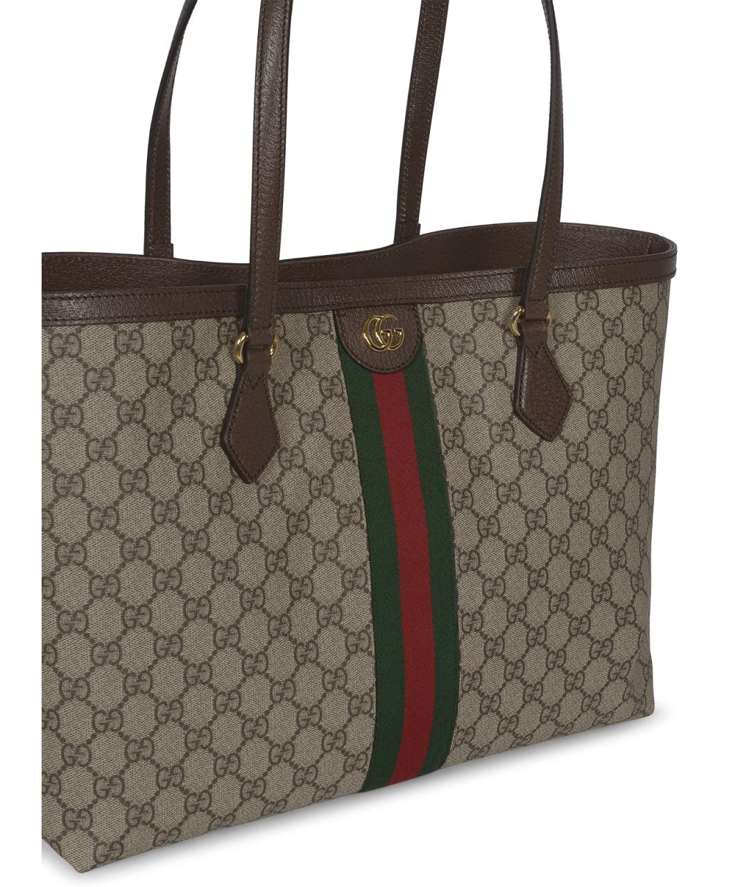 GUCCI Бежевая сумка тоут, фото 4