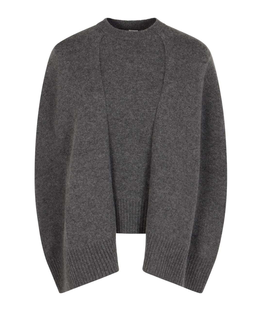 TOTEME Серый кашемировый джемпер / свитер, фото 1