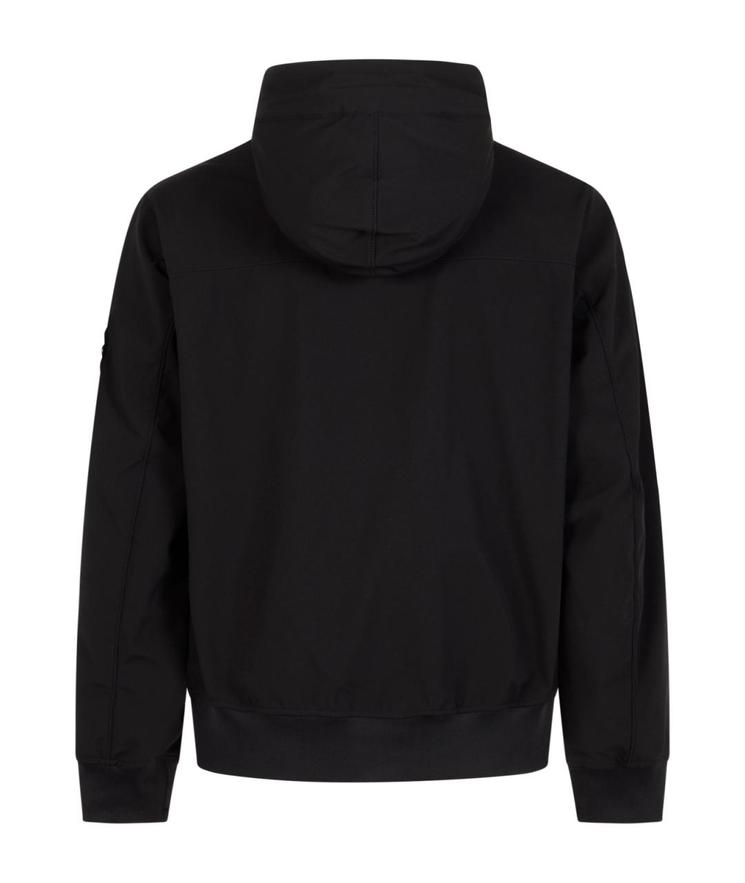 STONE ISLAND Черная полиэстеровая куртка, фото 2