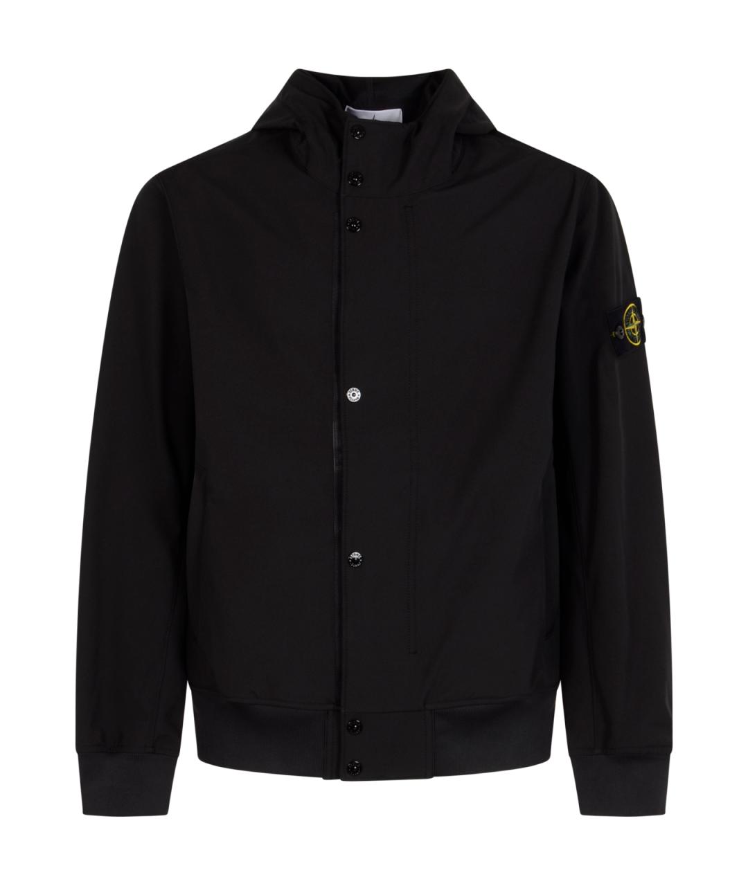 STONE ISLAND Черная полиэстеровая куртка, фото 1