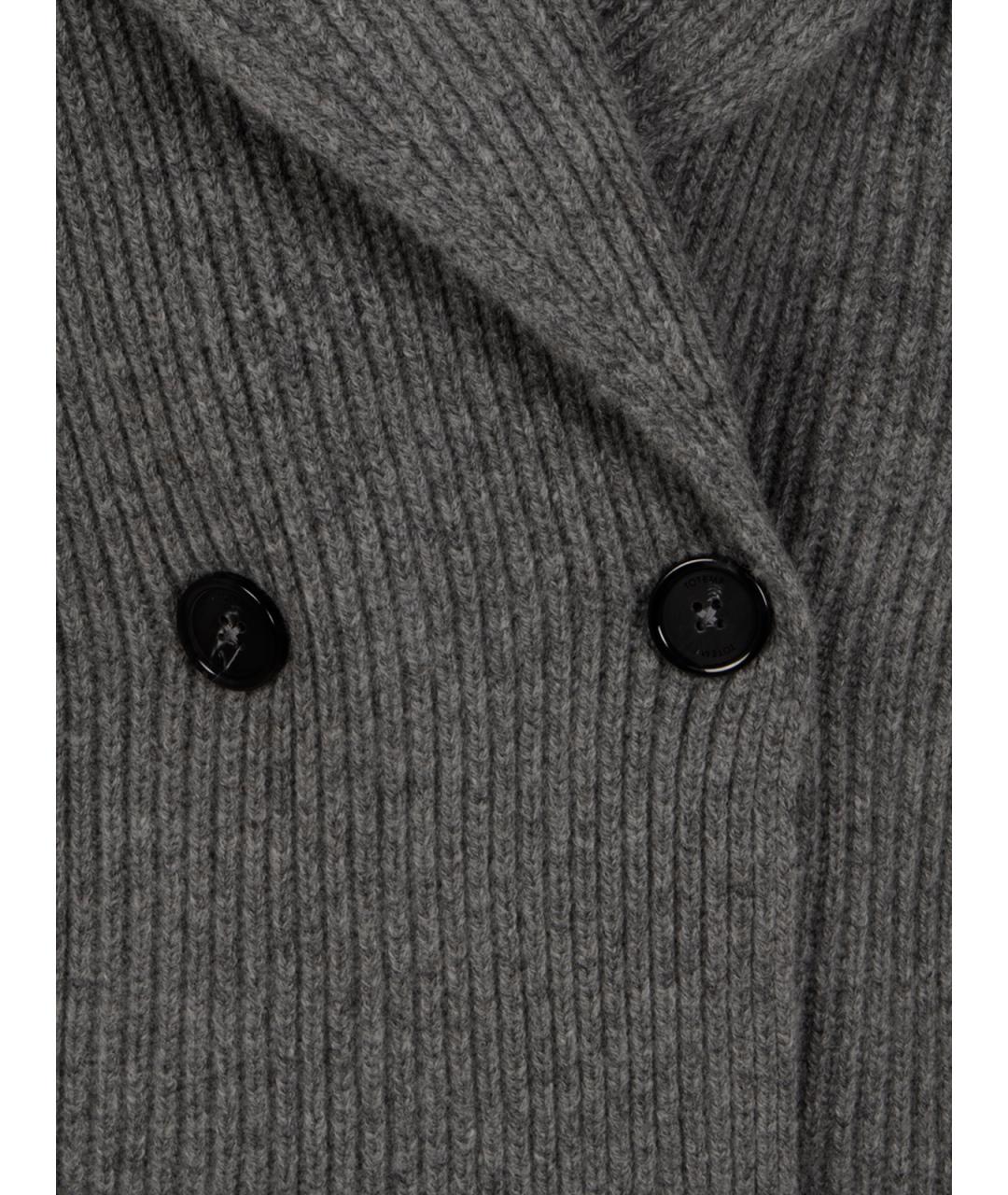 TOTEME Серый шерстяной кардиган, фото 3
