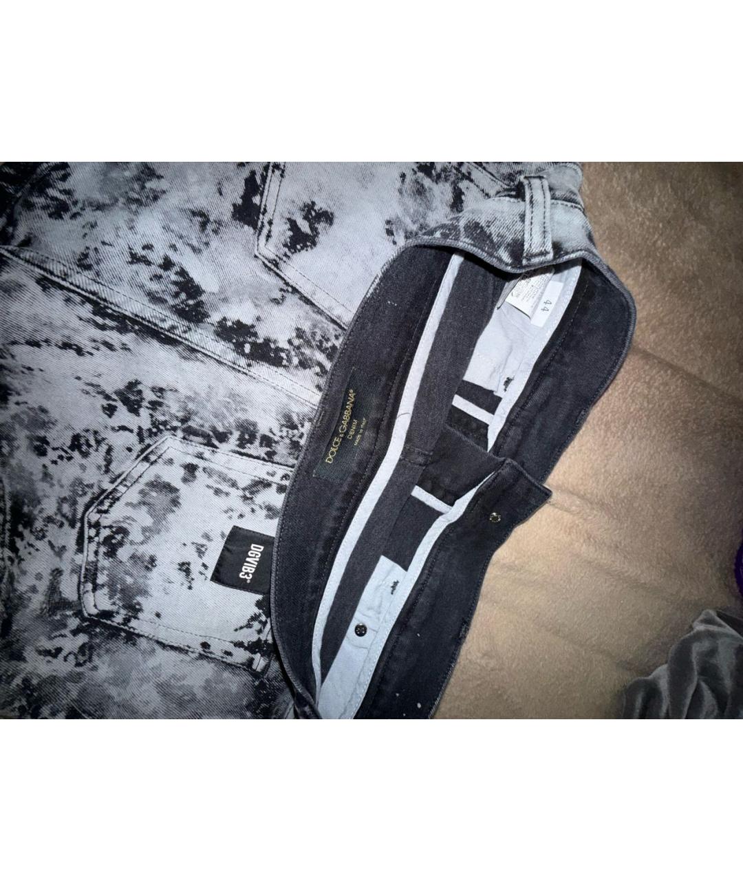 DOLCE&GABBANA Черные деним шорты, фото 3