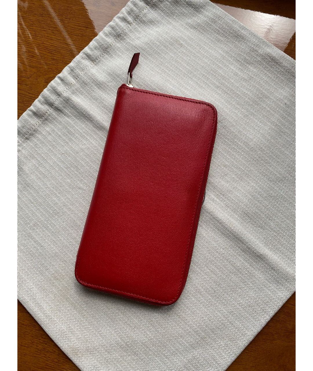 HERMES PRE-OWNED Красный кожаный кошелек, фото 8