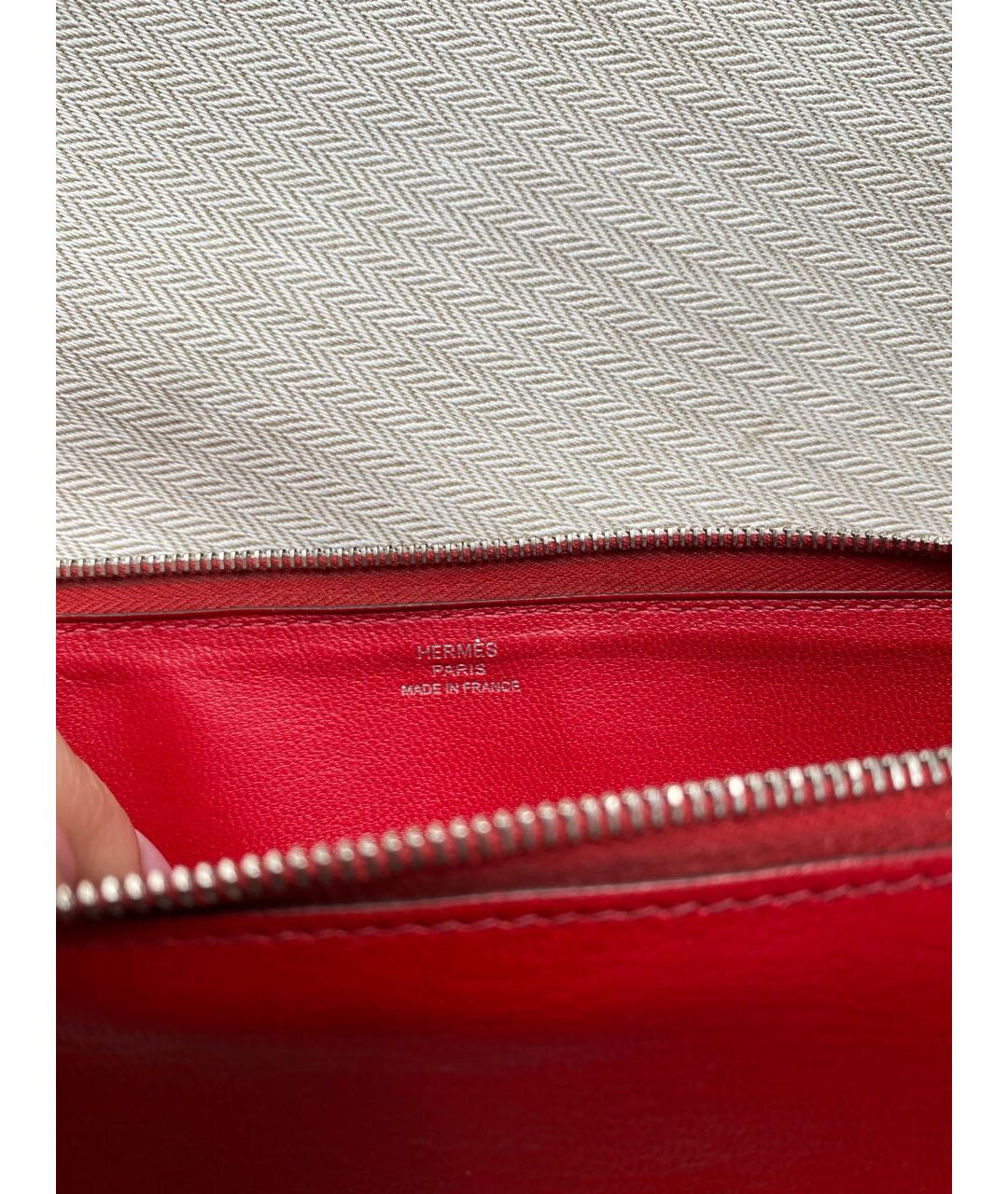 HERMES PRE-OWNED Красный кожаный кошелек, фото 5