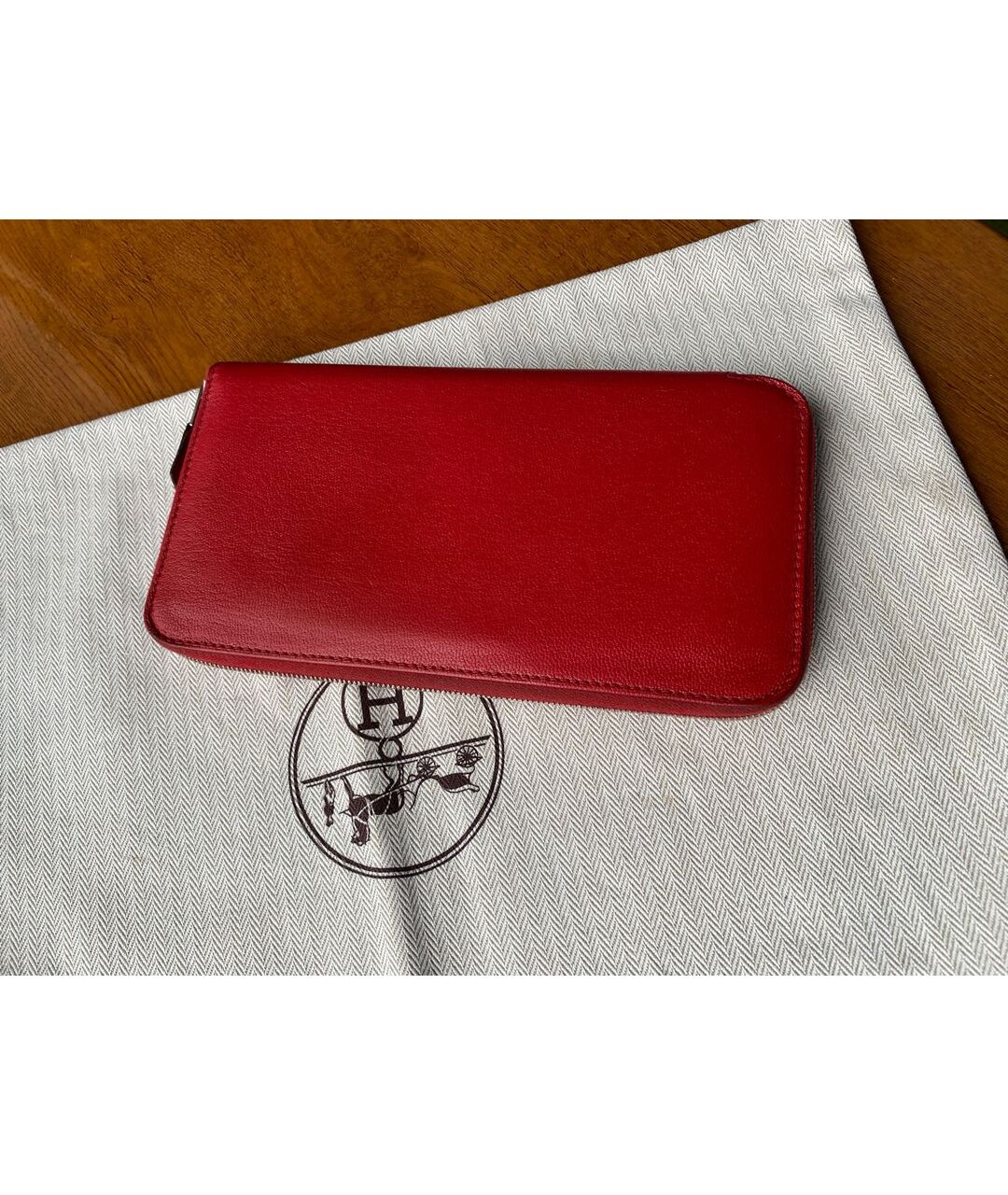 HERMES PRE-OWNED Красный кожаный кошелек, фото 3