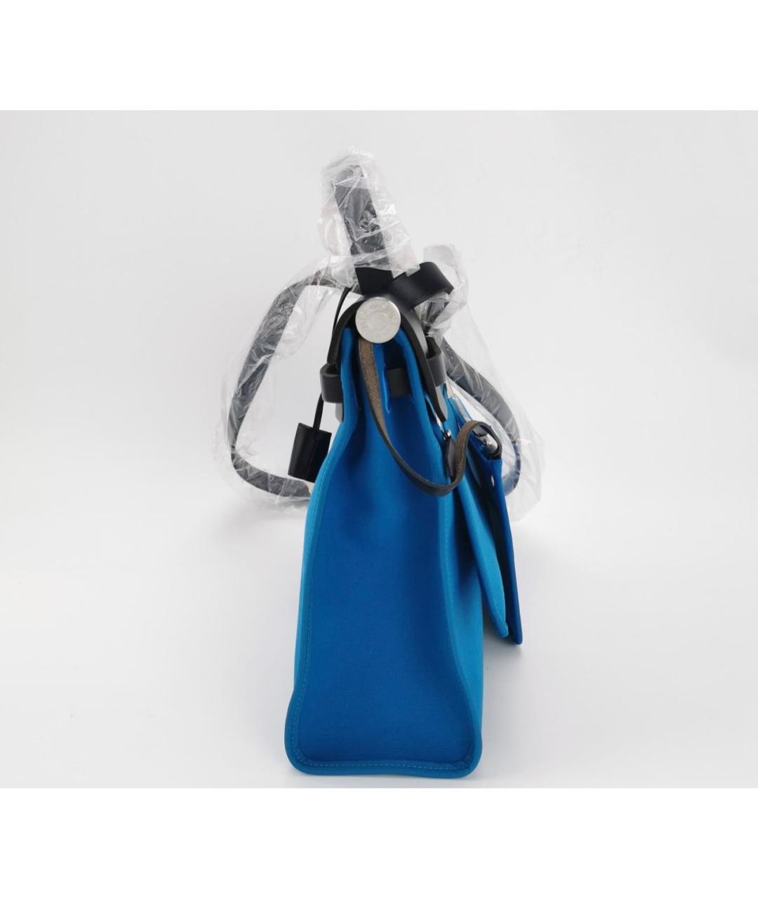 HERMES Синяя тканевая сумка через плечо, фото 2