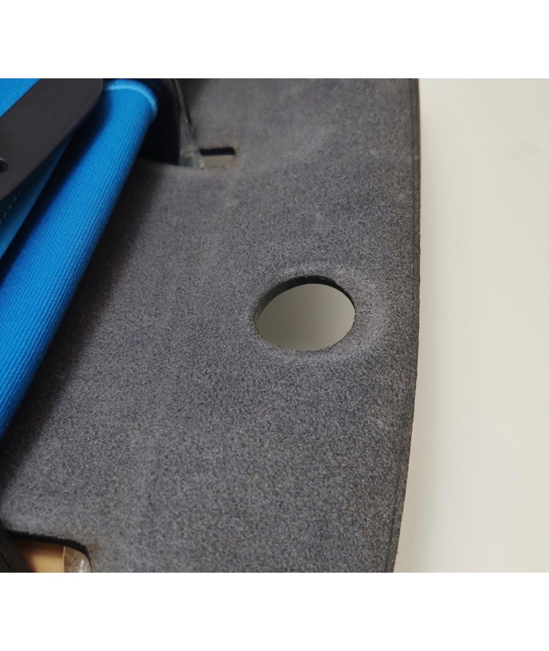 HERMES Синяя тканевая сумка через плечо, фото 6