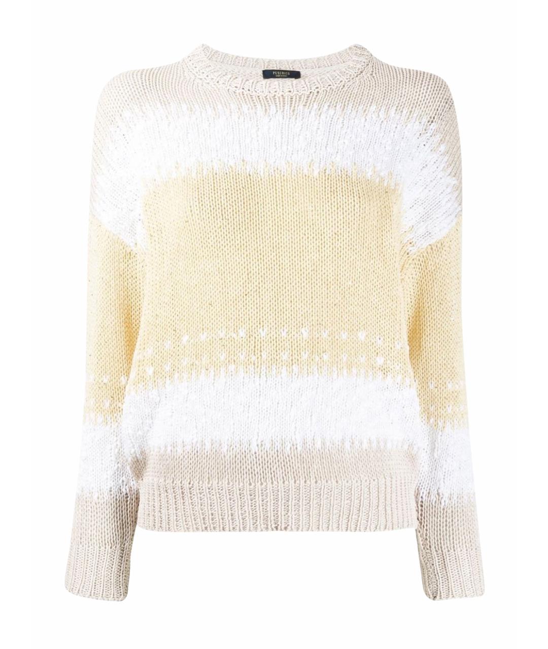 PESERICO Желтый хлопковый джемпер / свитер, фото 1