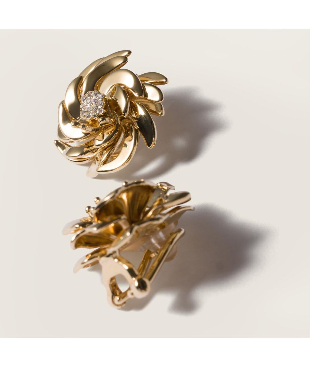 MIU MIU Золотые латунные серьги, фото 3