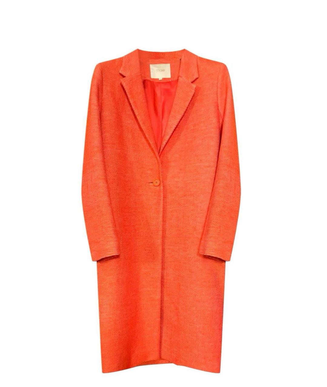 MAJE Оранжевое хлопковое пальто, фото 3