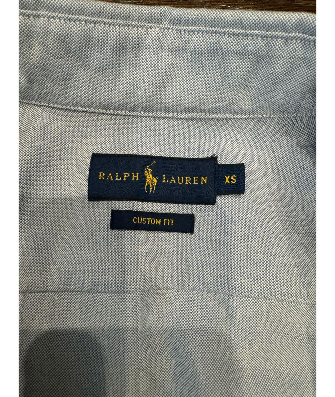 POLO RALPH LAUREN Голубая хлопковая рубашка, фото 6