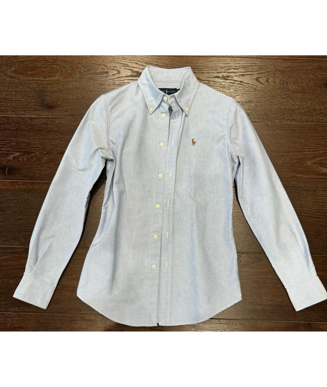 POLO RALPH LAUREN Голубая хлопковая рубашка, фото 2