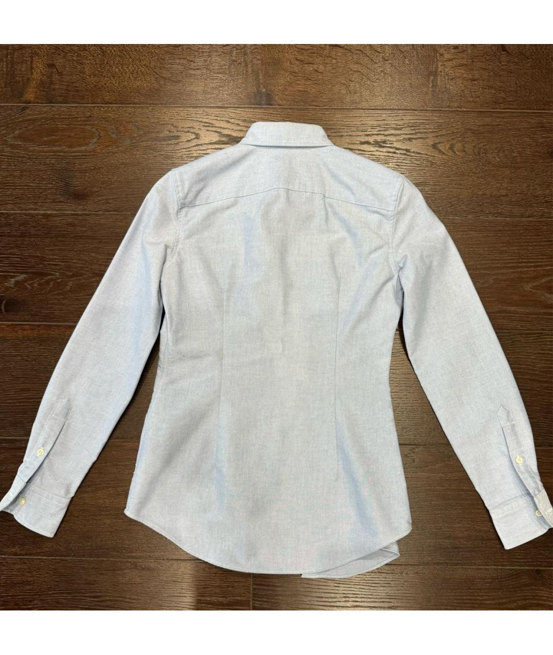 POLO RALPH LAUREN Голубая хлопковая рубашка, фото 3