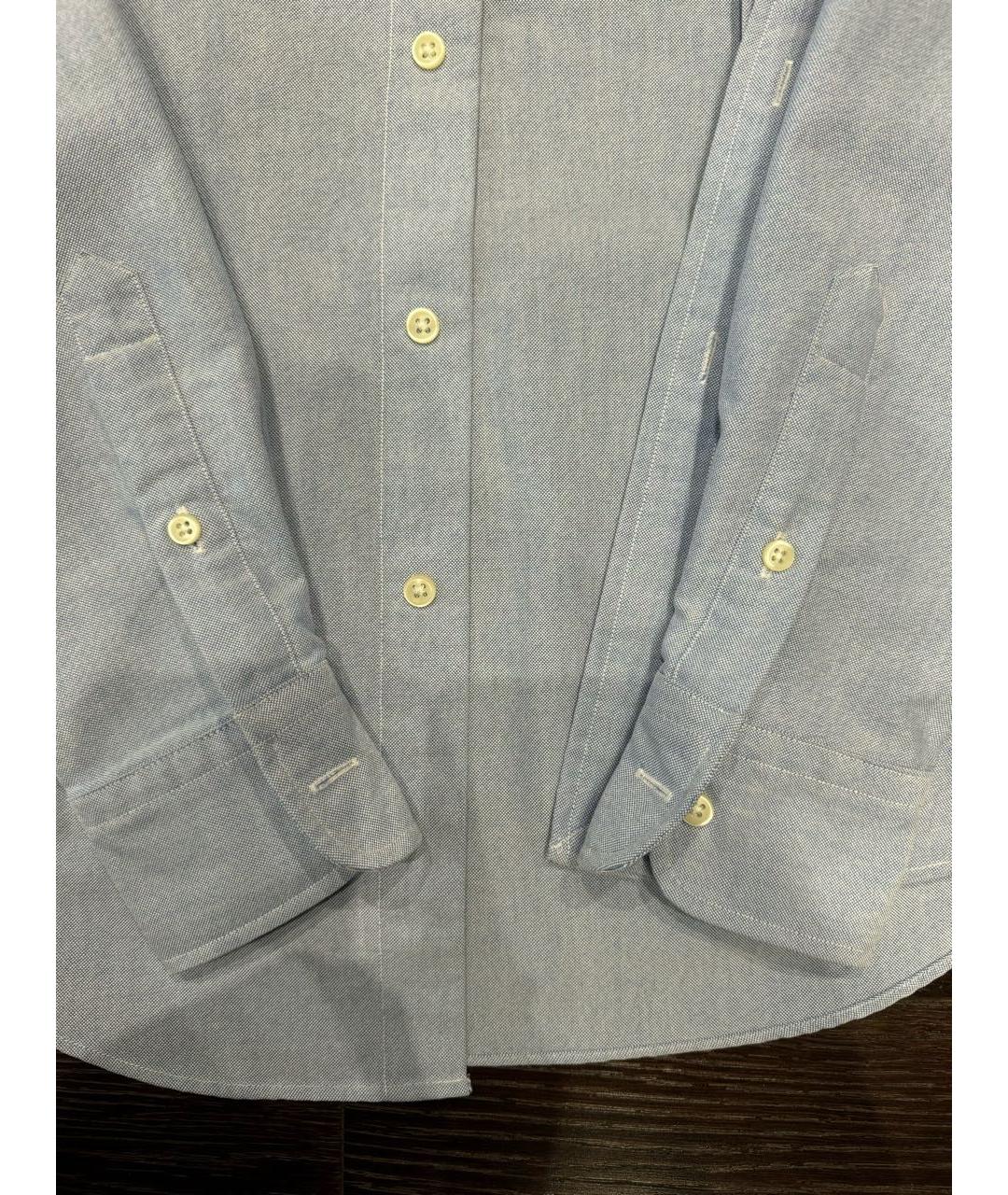 POLO RALPH LAUREN Голубая хлопковая рубашка, фото 5