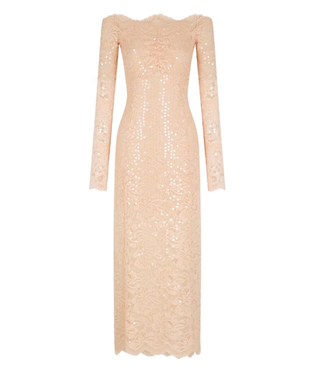 PACO RABANNE Розовое полиамидовое вечернее платье, фото 1