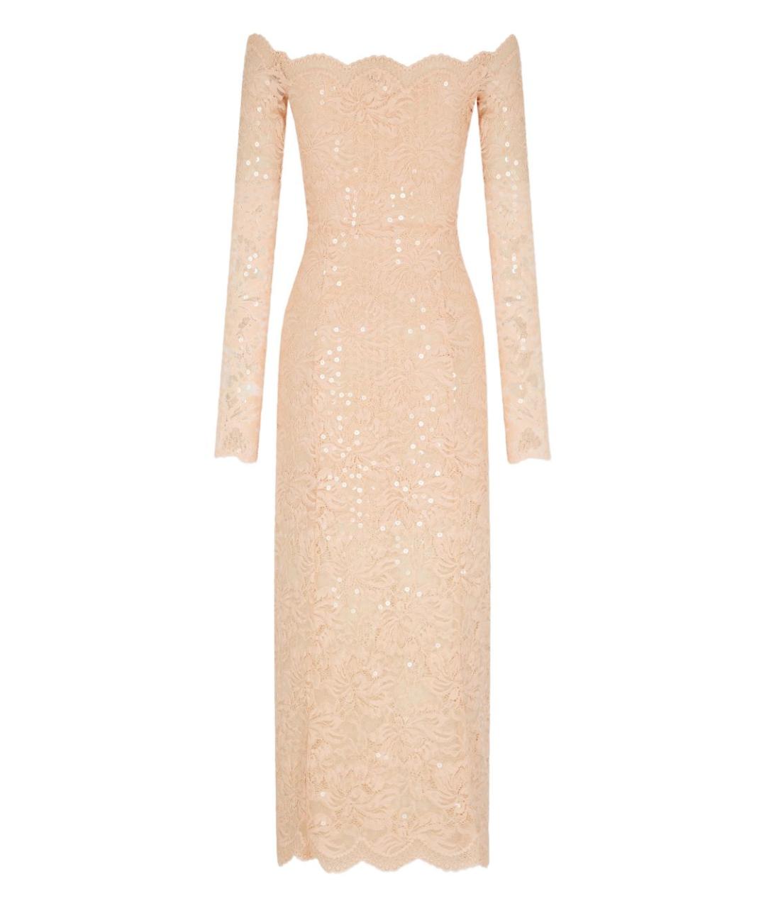 PACO RABANNE Розовое полиамидовое вечернее платье, фото 2