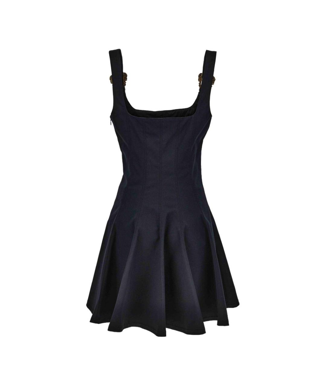 VERSACE JEANS COUTURE Черное хлопковое повседневное платье, фото 2