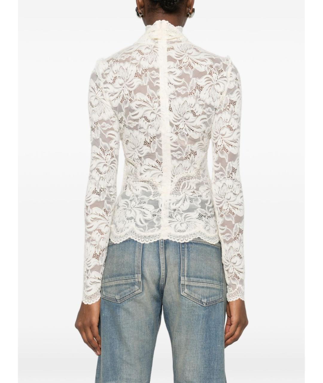 PACO RABANNE Белая полиамидовая блузы, фото 2