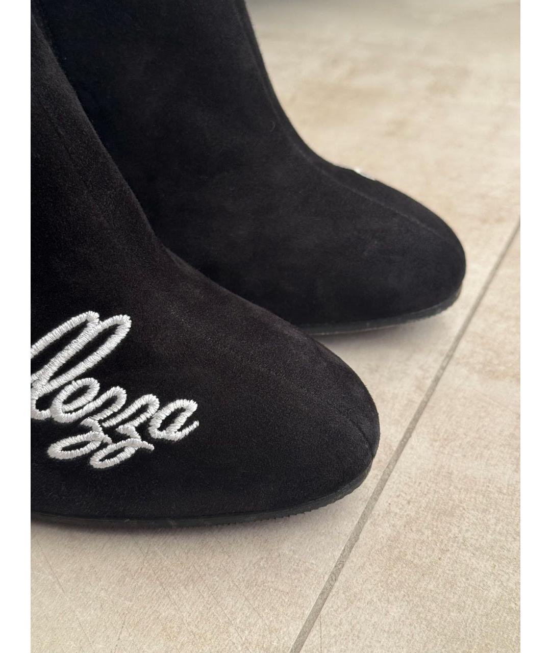 DOLCE&GABBANA Черные замшевые ботильоны, фото 3