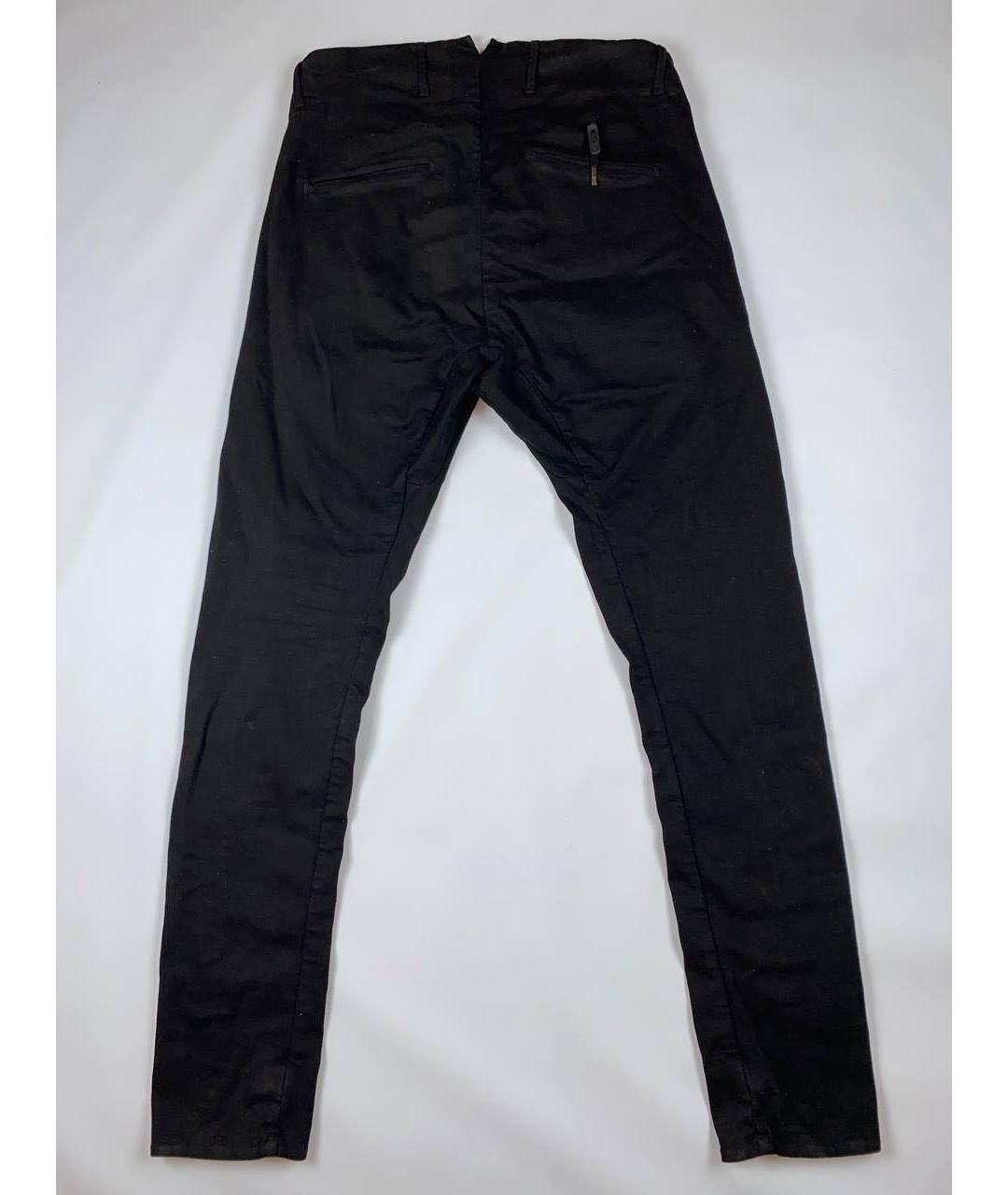 BORIS BIDJAN Черные хлопковые повседневные брюки, фото 2