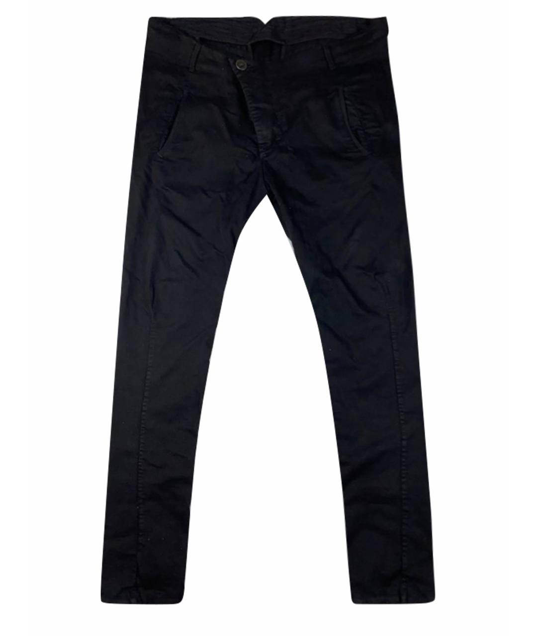 BORIS BIDJAN Черные хлопковые повседневные брюки, фото 1