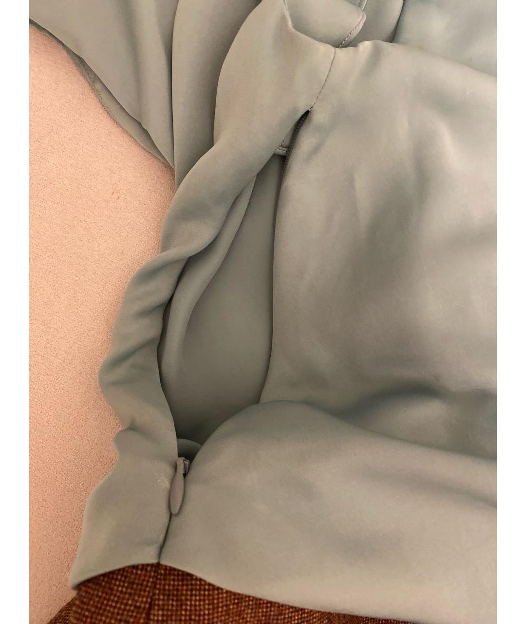 Carven Бирюзовое вискозное коктейльное платье, фото 8